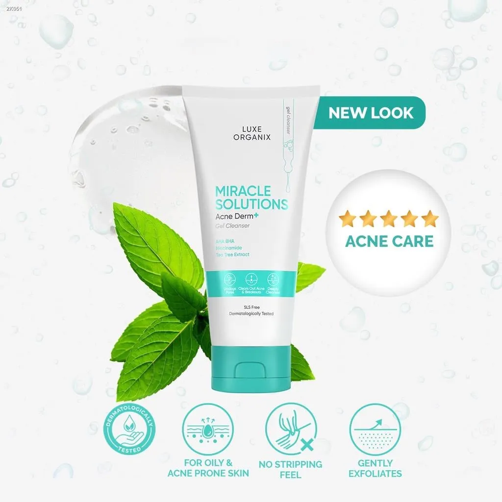 Miracle Solutions AHA/BHA Gel Cleanser 150ml (new look) Exp 06 2024