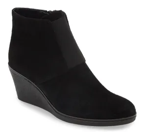 Moira wedge booties in black suede