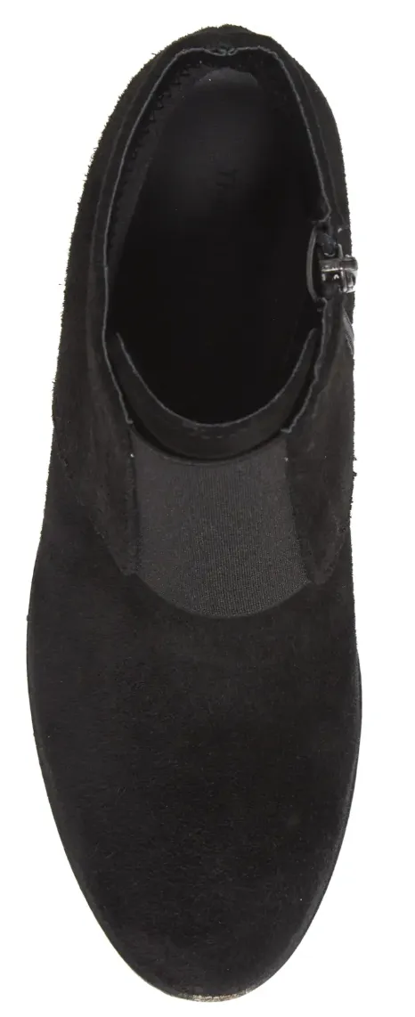Moira wedge booties in black suede