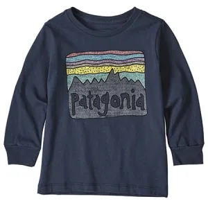 Navy Fitz Roy Skies Long Sleeve Top