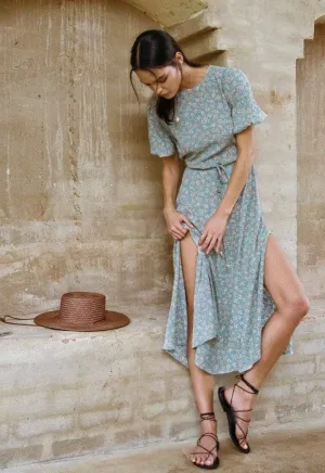 Nell High Neck Midi Dress