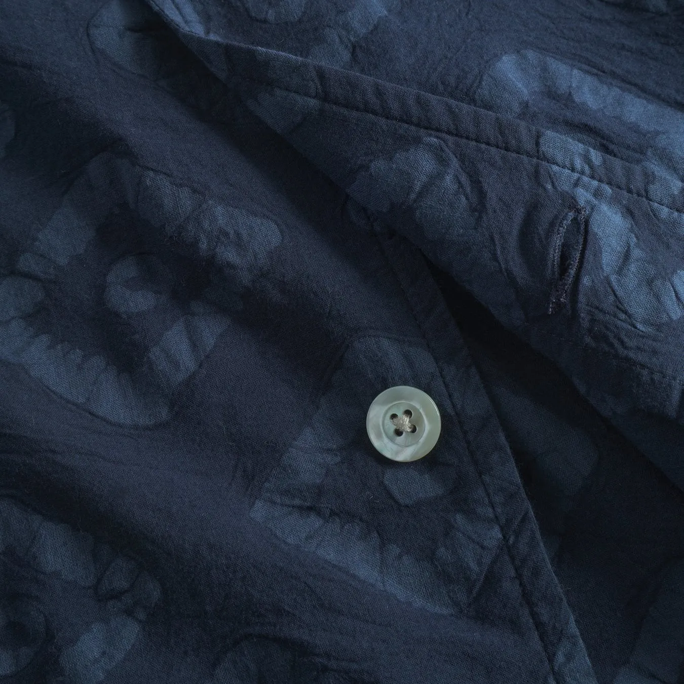Norse Projects Mads Batik SS Shirt Dark Navy