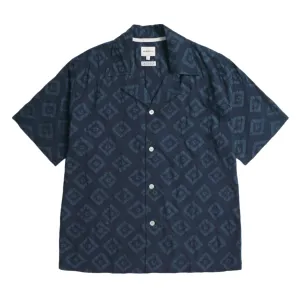 Norse Projects Mads Batik SS Shirt Dark Navy