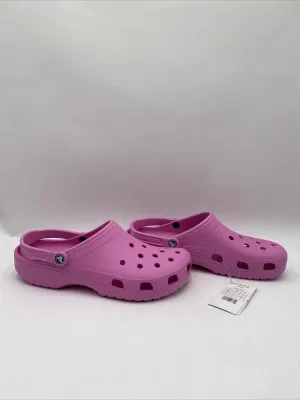 NWOB Men’s Crocs Classic Clogs Pink Size 14M - Very Good