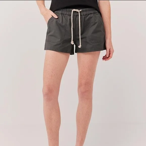 NWOT Pact Chocolate Brown Organic Cotton Twill Shorts