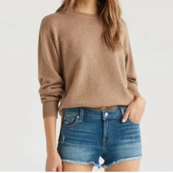 NWT 7 For All Mankind Cut Off Denim Jean Shorts‎ 26