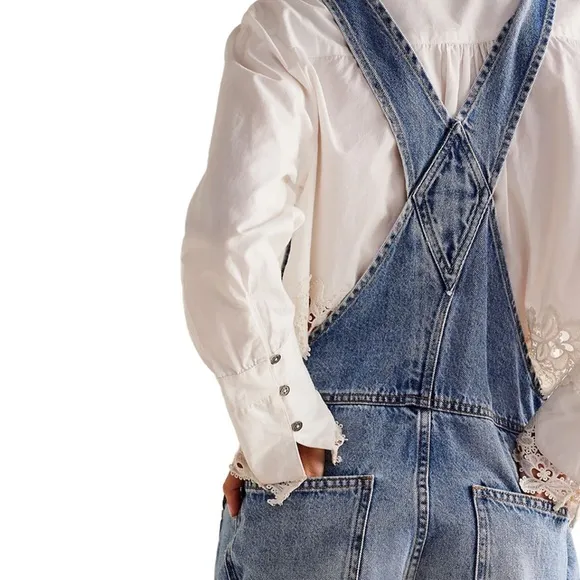 NWT Free People Ziggy Shortall - Women's Denim Overalls