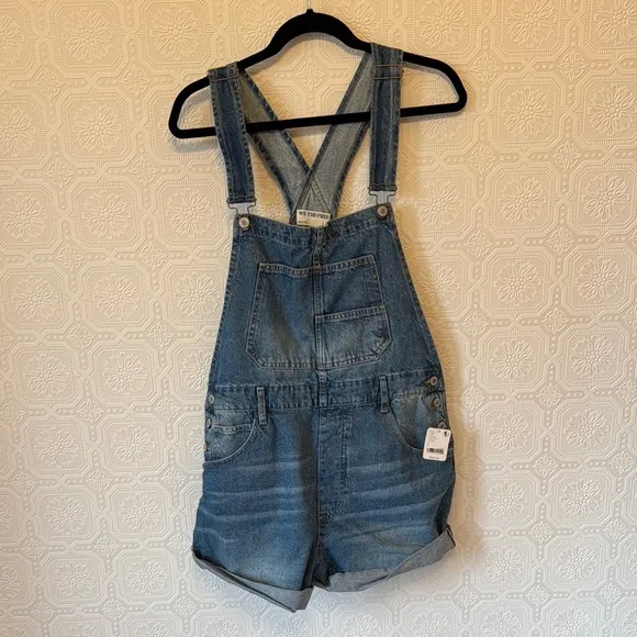 NWT Free People Ziggy Shortall - Women's Denim Overalls