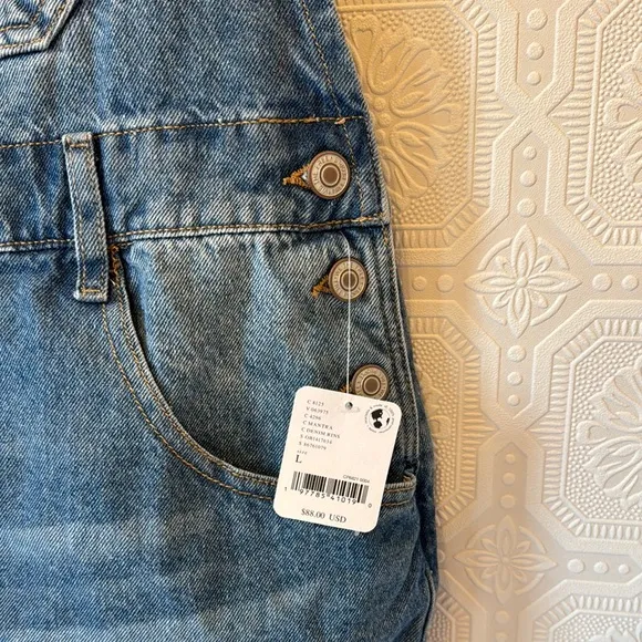NWT Free People Ziggy Shortall - Women's Denim Overalls