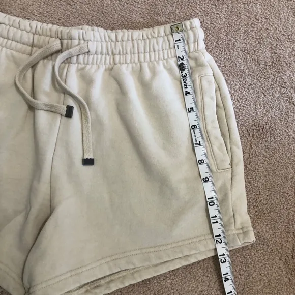 NWT Talentless Womens Heavyweight Classic Sweat Shorts in Bone Size S Lounge