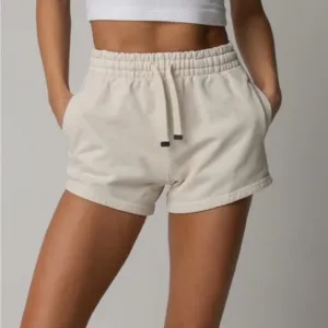NWT Talentless Womens Heavyweight Classic Sweat Shorts in Bone Size S Lounge