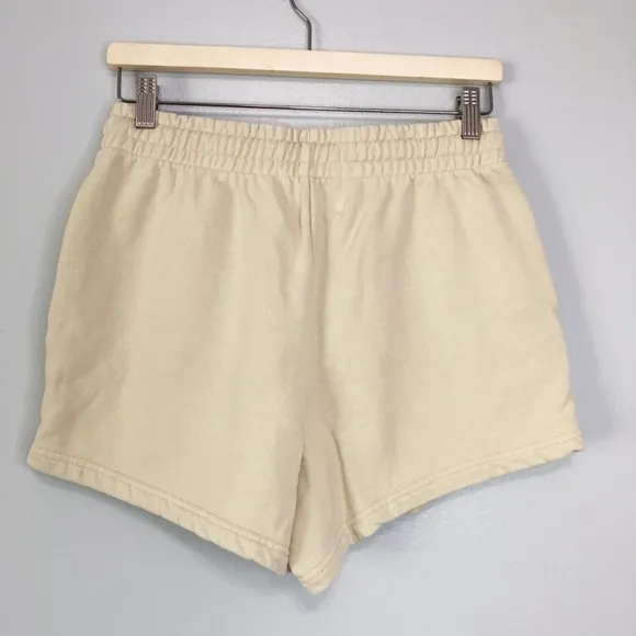 NWT Talentless Womens Heavyweight Classic Sweat Shorts in Bone Size S Lounge