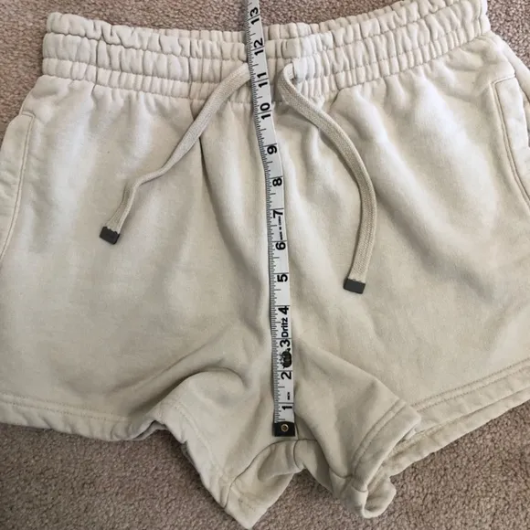 NWT Talentless Womens Heavyweight Classic Sweat Shorts in Bone Size S Lounge