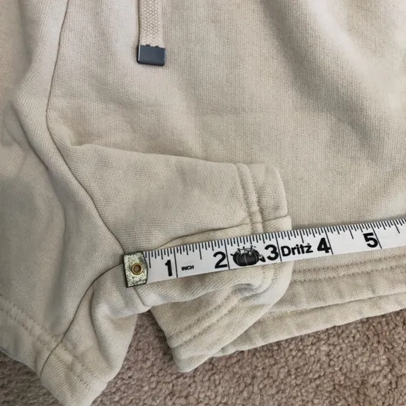 NWT Talentless Womens Heavyweight Classic Sweat Shorts in Bone Size S Lounge