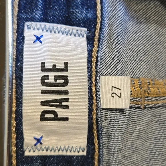 PAIGE Women's Brigitte Mid-Rise Slim Boyfriend Staight Leg Jeans In Roam