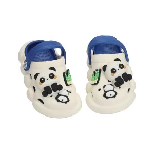 Panda Applique Detailed Clogs - Blue