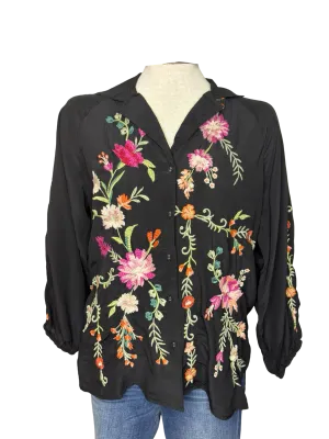 Pauletta Raglan Shirt Black