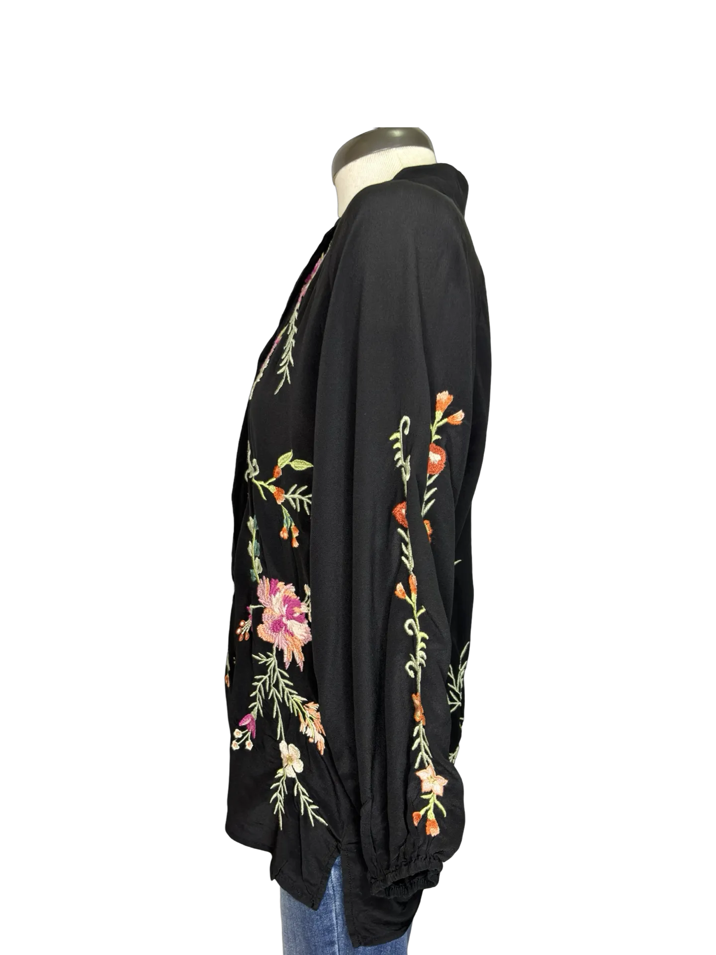 Pauletta Raglan Shirt Black