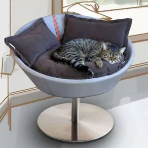 Pet Interiors Cosmo Leather Deluxe Cat Bed