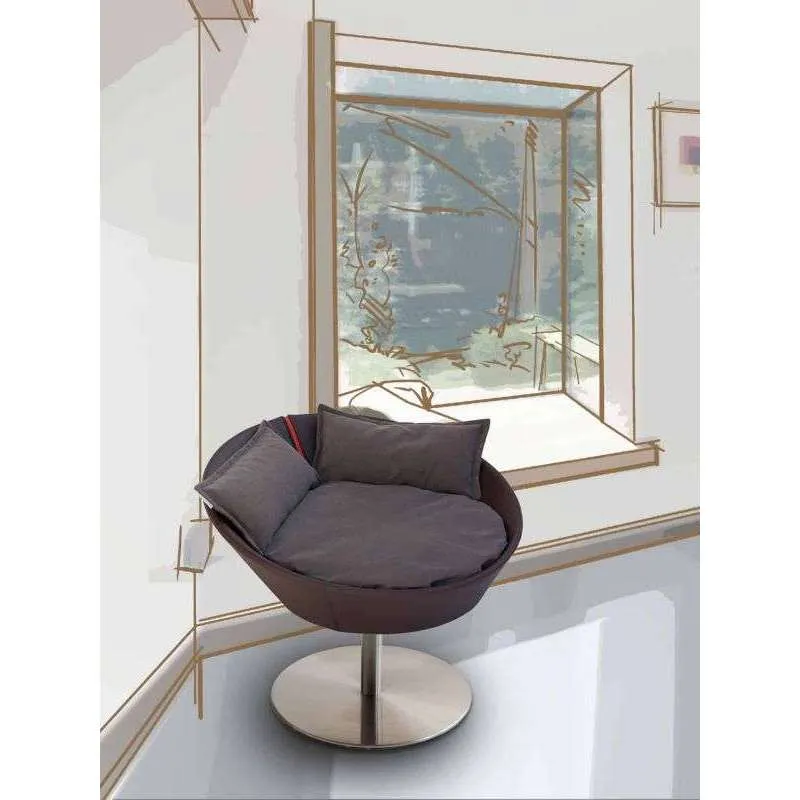 Pet Interiors Cosmo Leather Deluxe Cat Bed