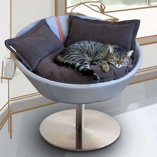 Pet Interiors Cosmo Leather Deluxe Cat Bed