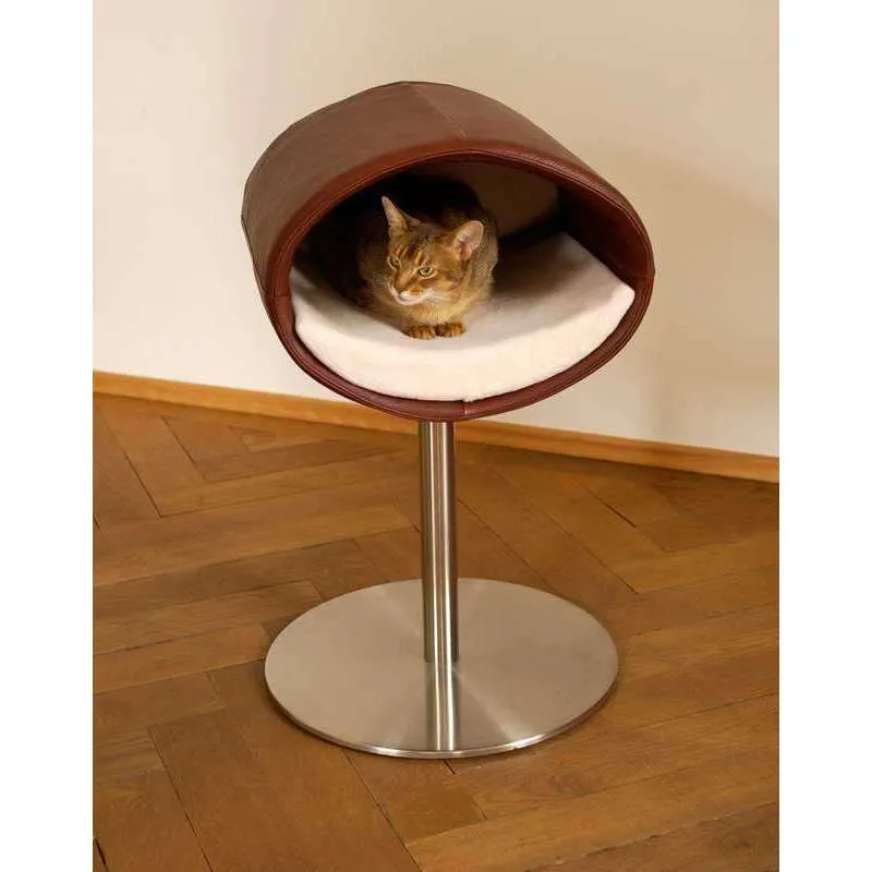 Pet Interiors Rondo Leather Cat Bed Stand