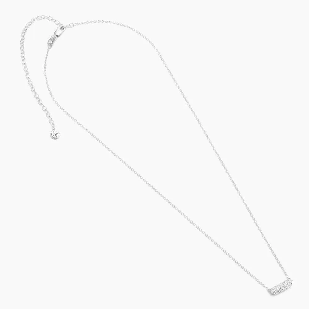 Pointed Bar Pendant Necklace