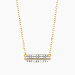 Pointed Bar Pendant Necklace