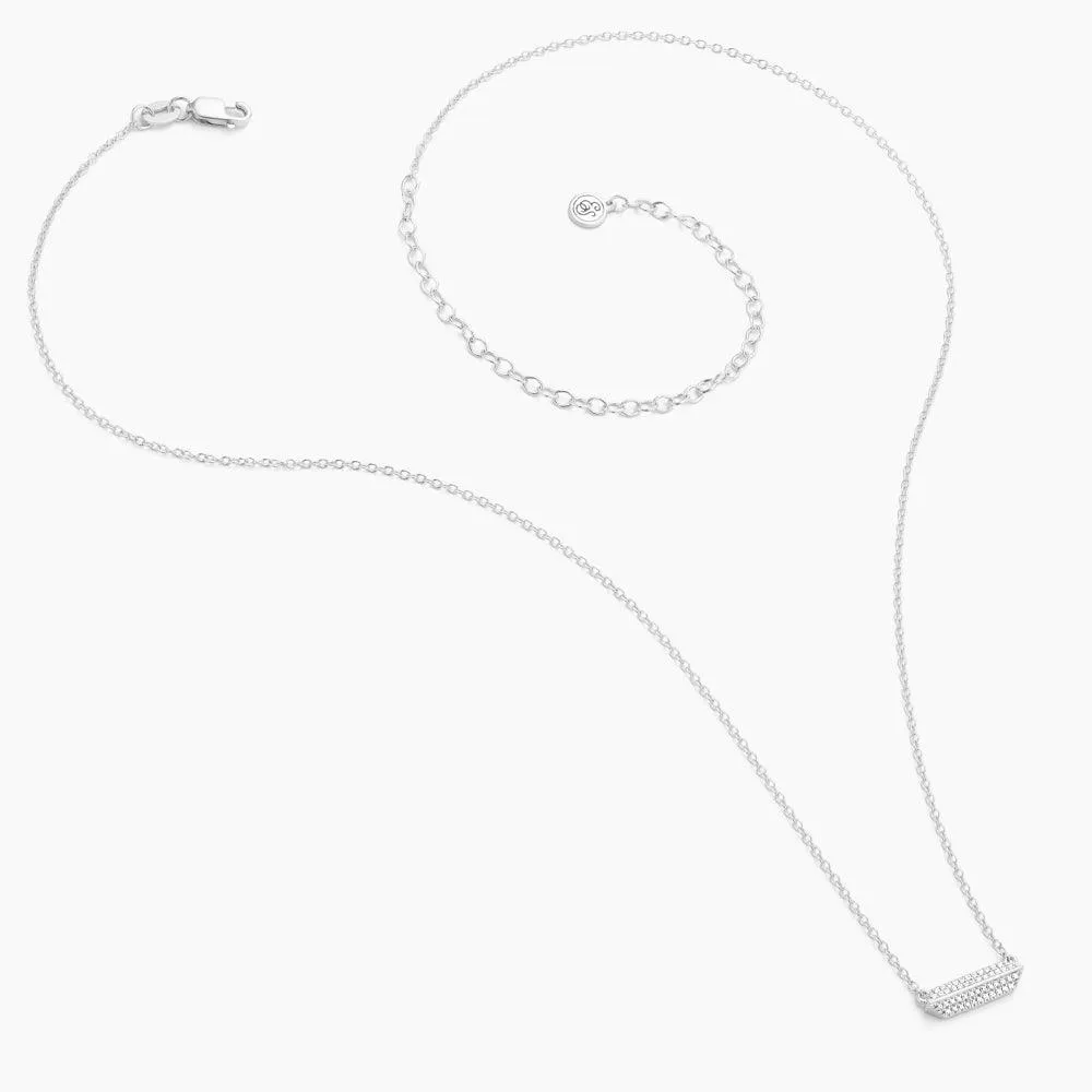 Pointed Bar Pendant Necklace
