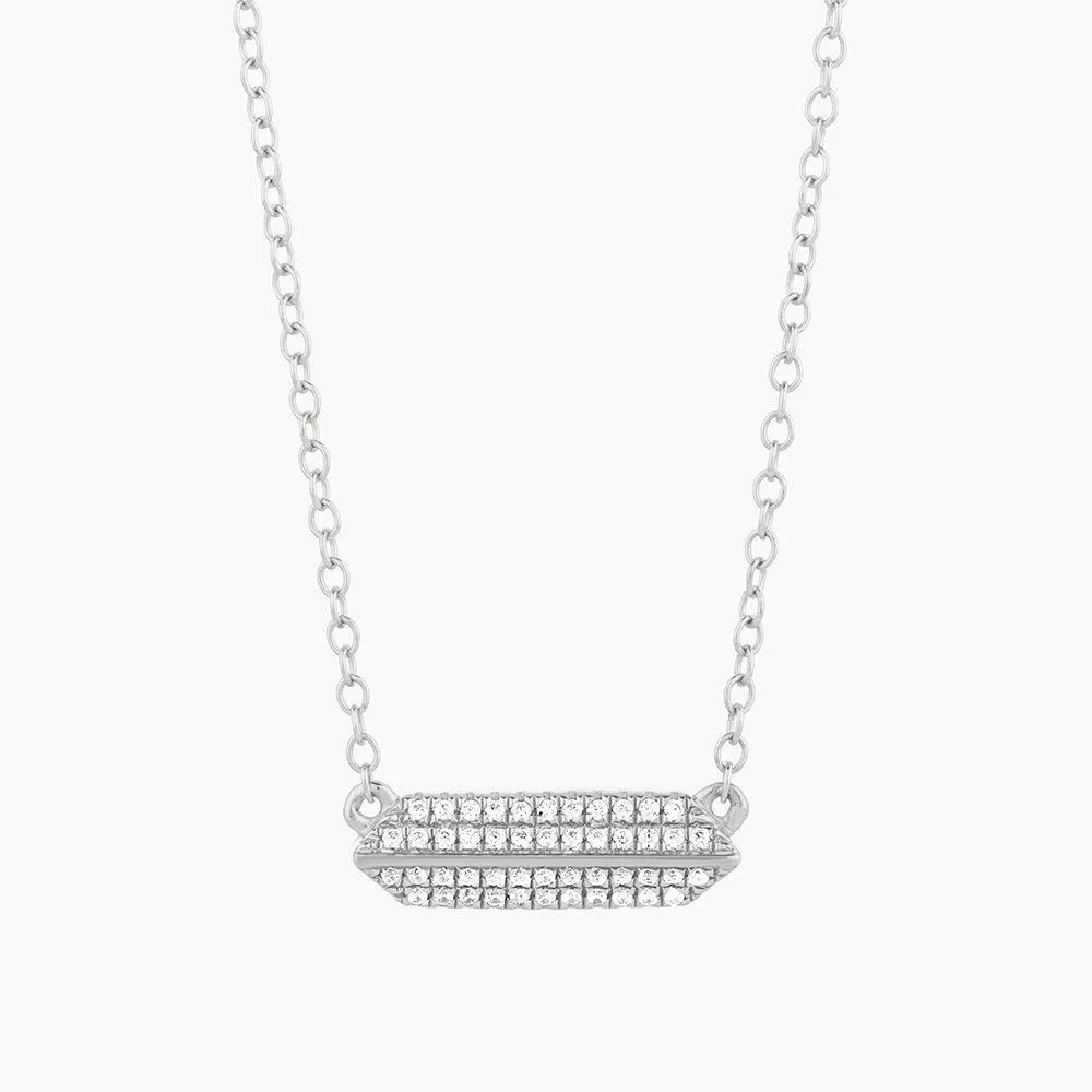 Pointed Bar Pendant Necklace