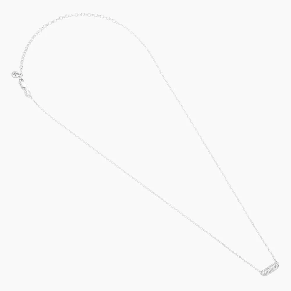 Pointed Bar Pendant Necklace