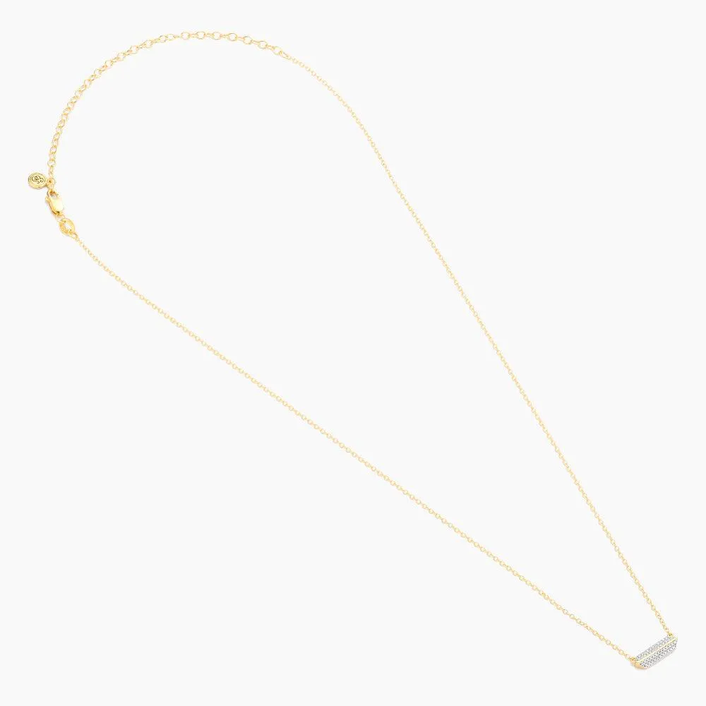 Pointed Bar Pendant Necklace