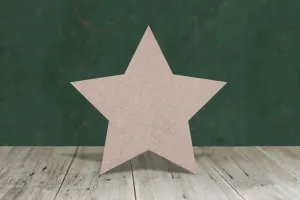 Pointed star - wooden craft cut-out - 3mm MDF