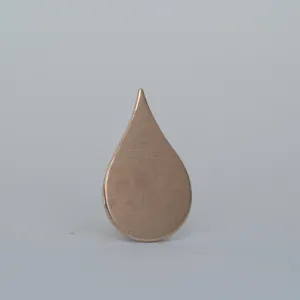 Pointed Teardrop 24mm x 15mm 24G 22g 20g rain drops, copper, brass, bronze, or nickel silver