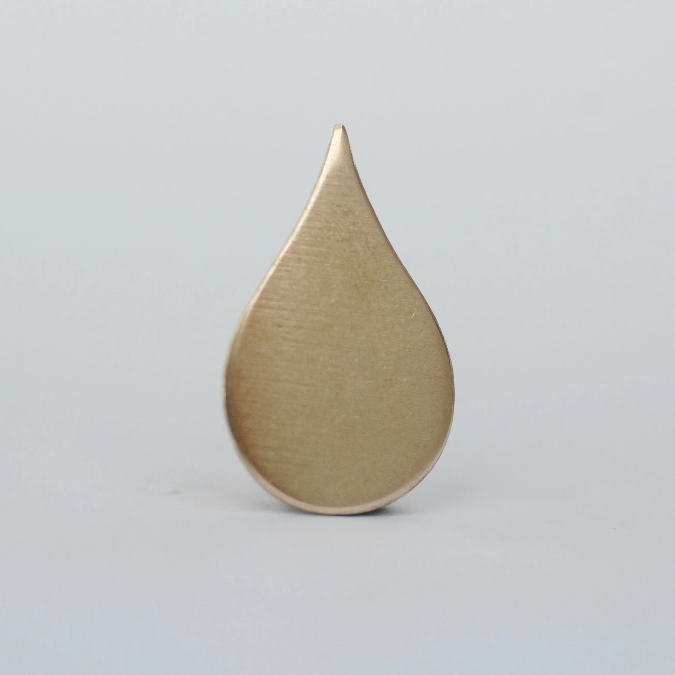 Pointed Teardrop 24mm x 15mm 24G 22g 20g rain drops, copper, brass, bronze, or nickel silver
