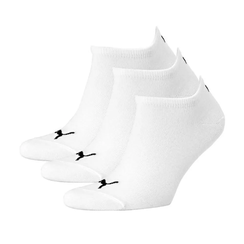Puma Plain Sneaker Socks 3 pack White