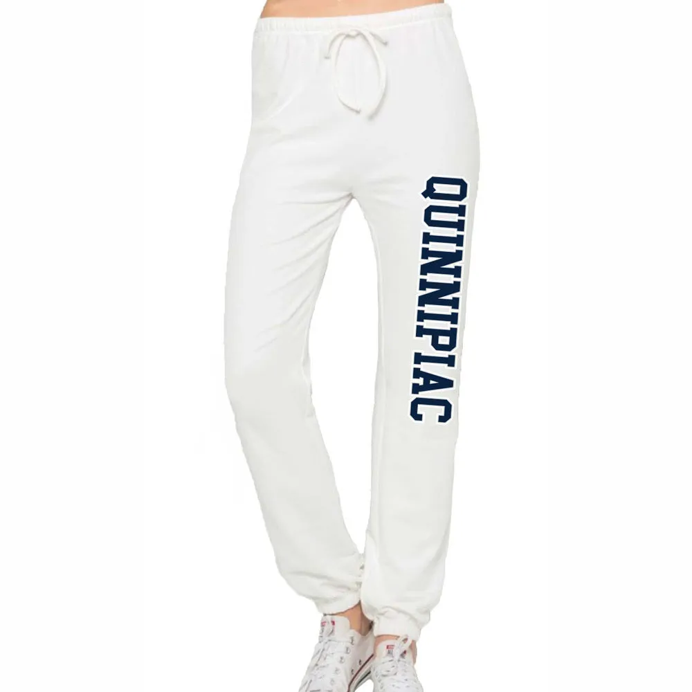 Quinnipiac White Joggers