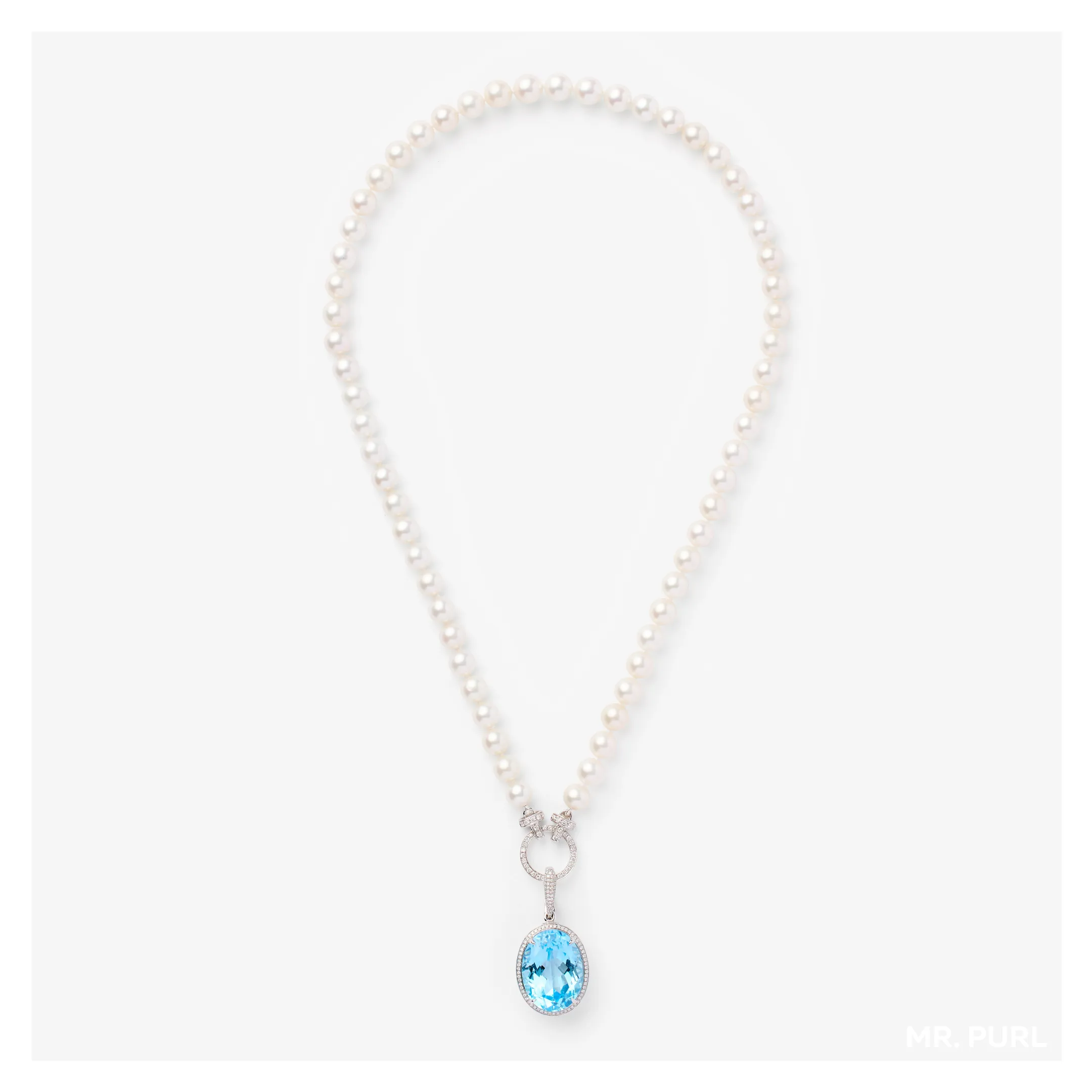 "Ring" & Blue Topaz "JEWL" Pendant