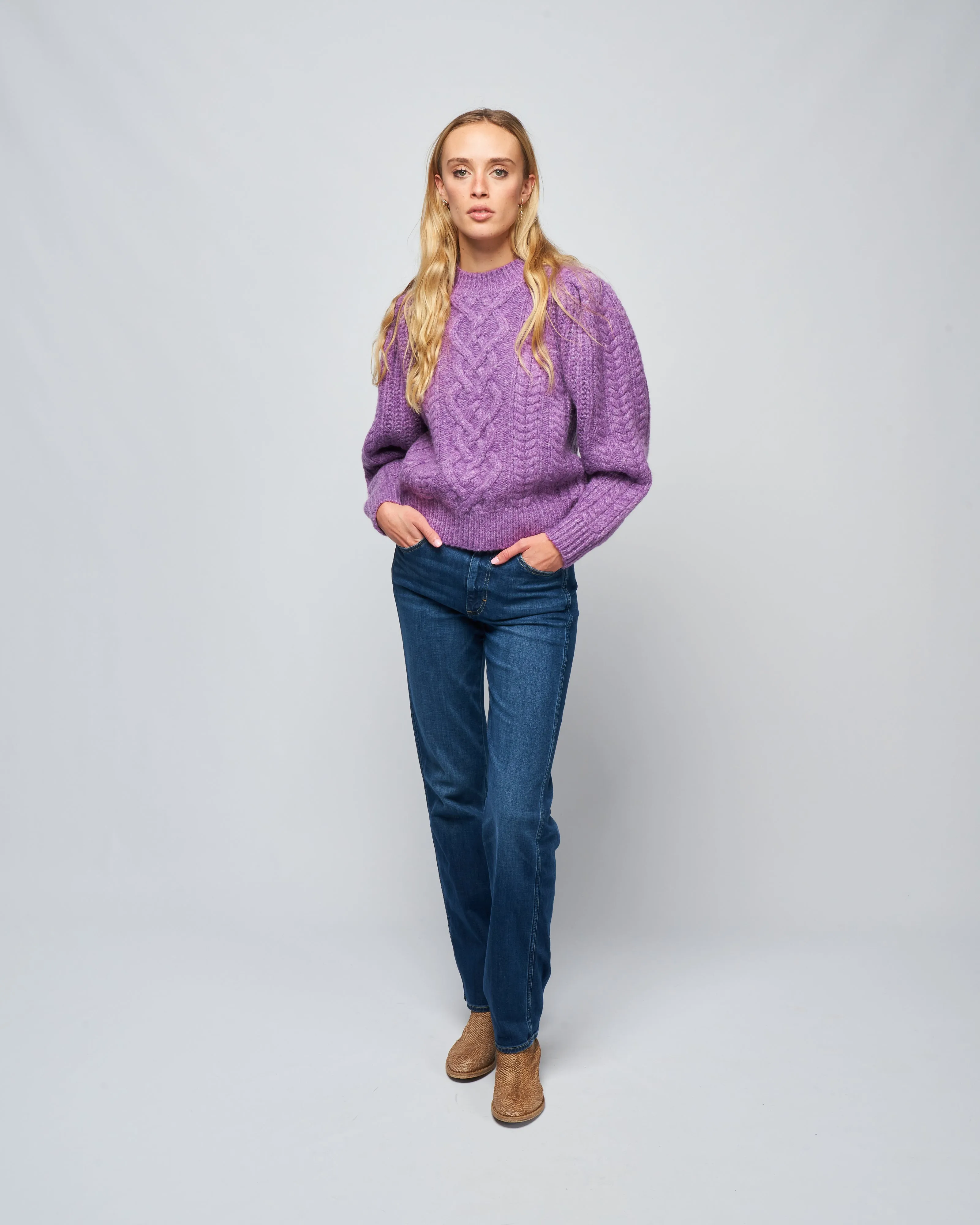 raith sweater - violet