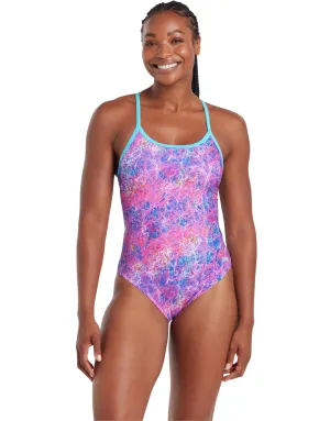 Random Sprintback Swimsuit - Pink/Aqua