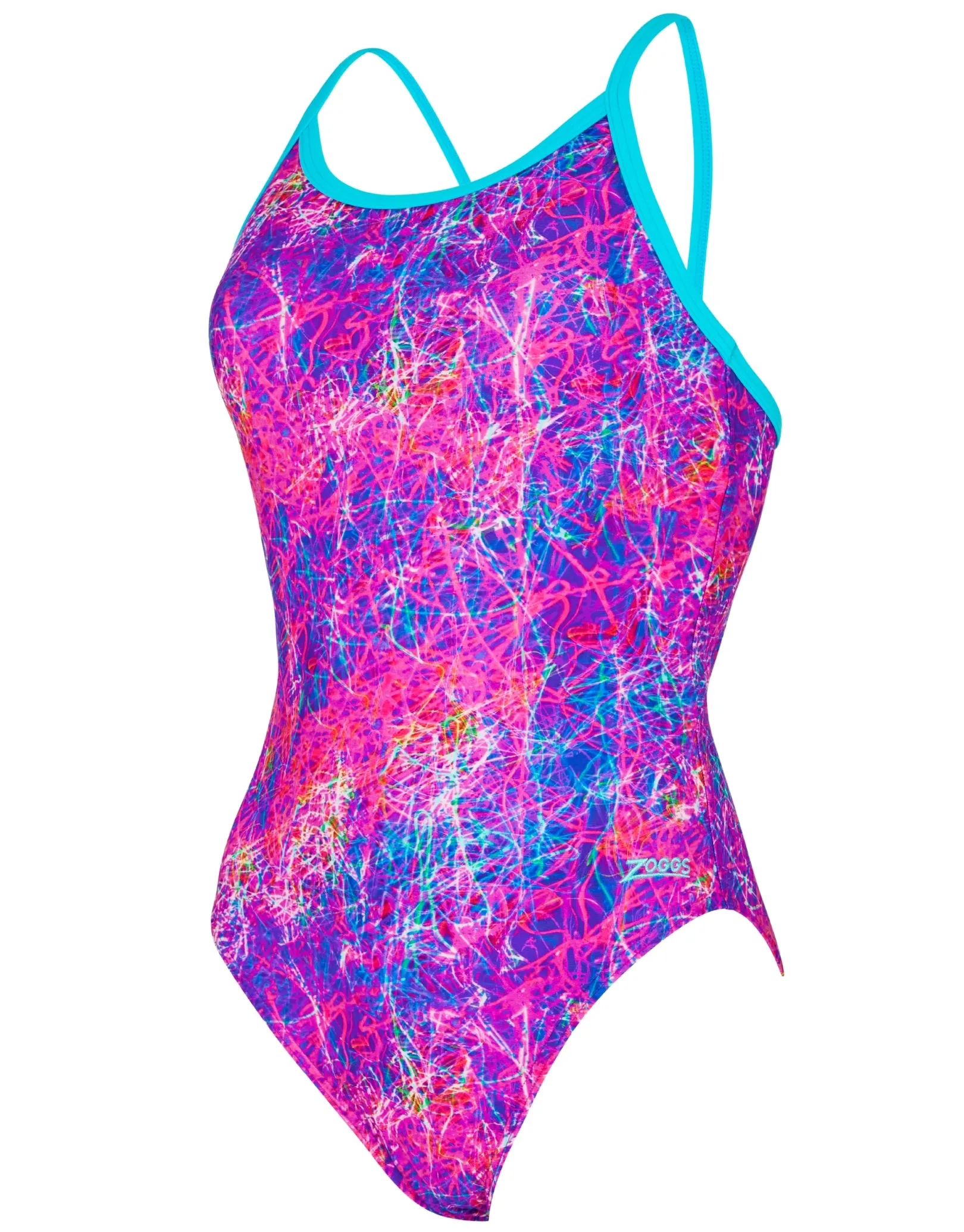 Random Sprintback Swimsuit - Pink/Aqua