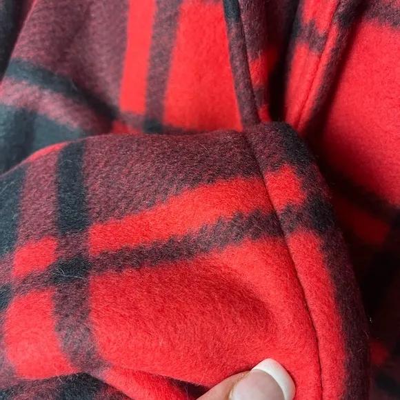 Red Plaid Long Jacket