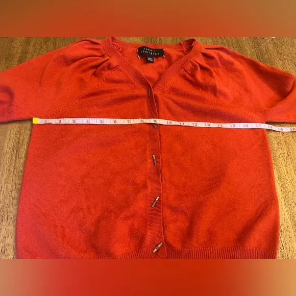 Robert Rodriguez Cashmere Cardigan Sweater- Red- Size M