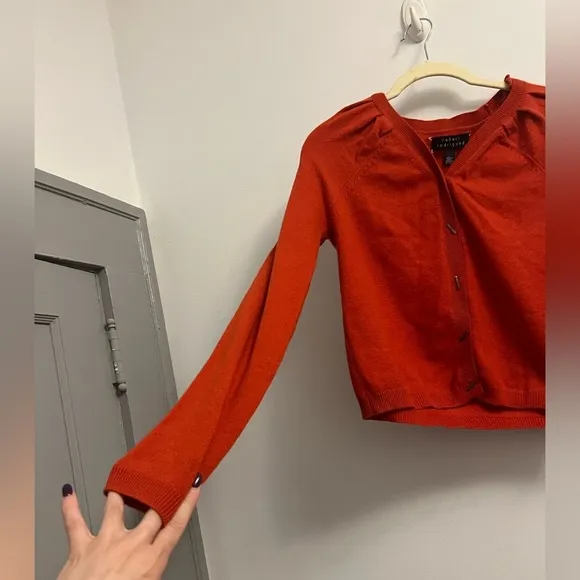 Robert Rodriguez Cashmere Cardigan Sweater- Red- Size M