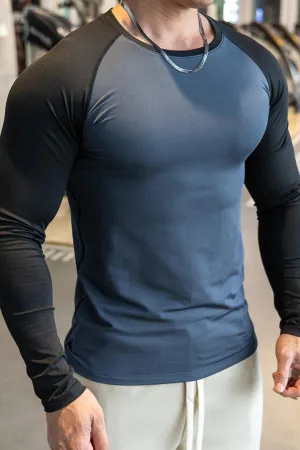 Shoulder Cut Pullover Long Sleeve Shirt