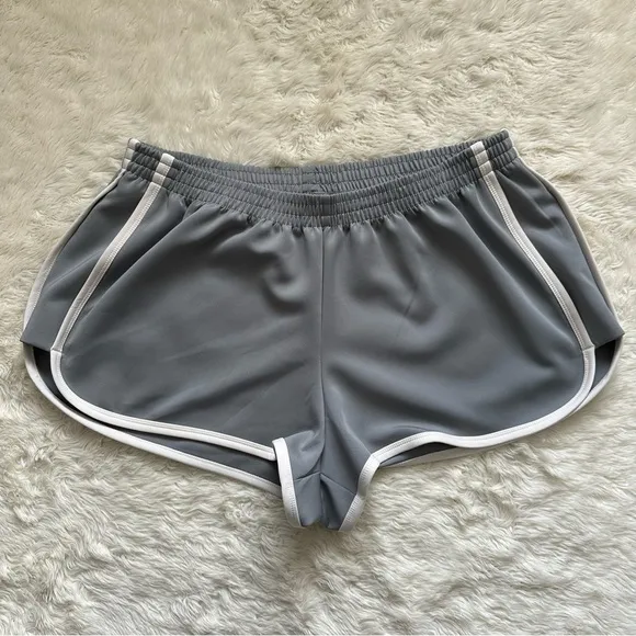 Skims Shorts Track Dolphin Short Elastic Waist Pacific Gray XL NWT New
