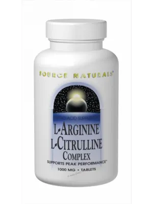 Source Naturals, L Arginine L Citrulline Complex, 240 ct