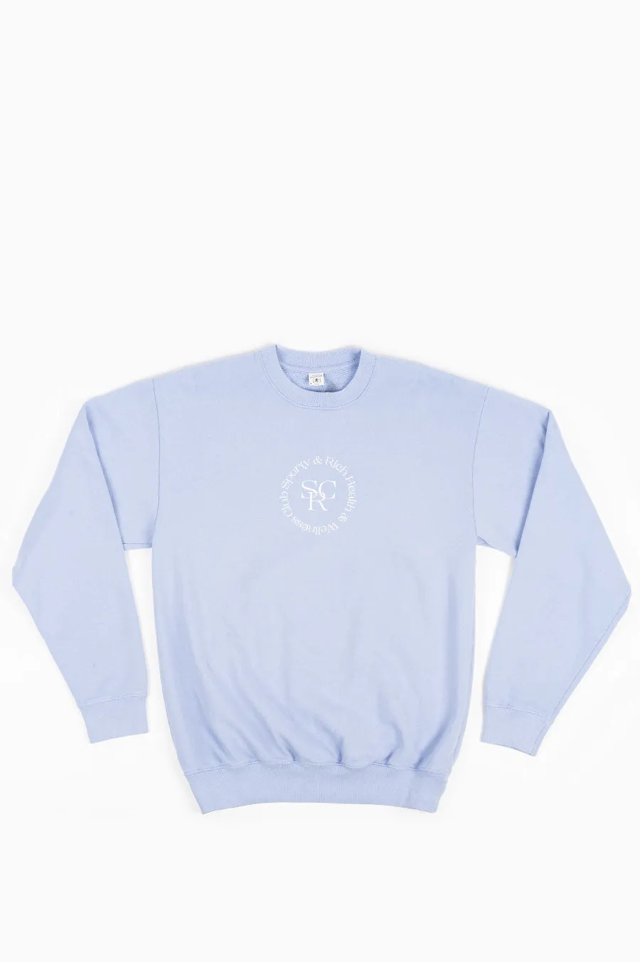 SPORTY AND RICH SRHWC CREWNECK HYDRANGEA