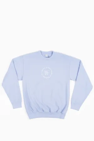 SPORTY AND RICH SRHWC CREWNECK HYDRANGEA