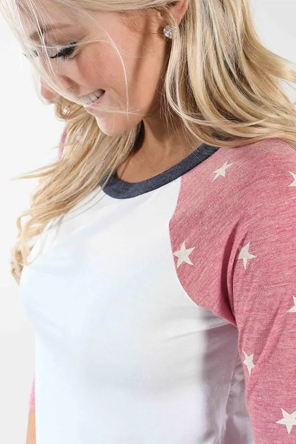 Star of the Show 3/4 Sleeve Top